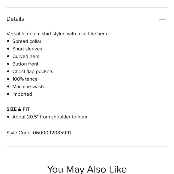 🆕 Dex Tied Denim Shirt Blue size L - Picture 6 of 6